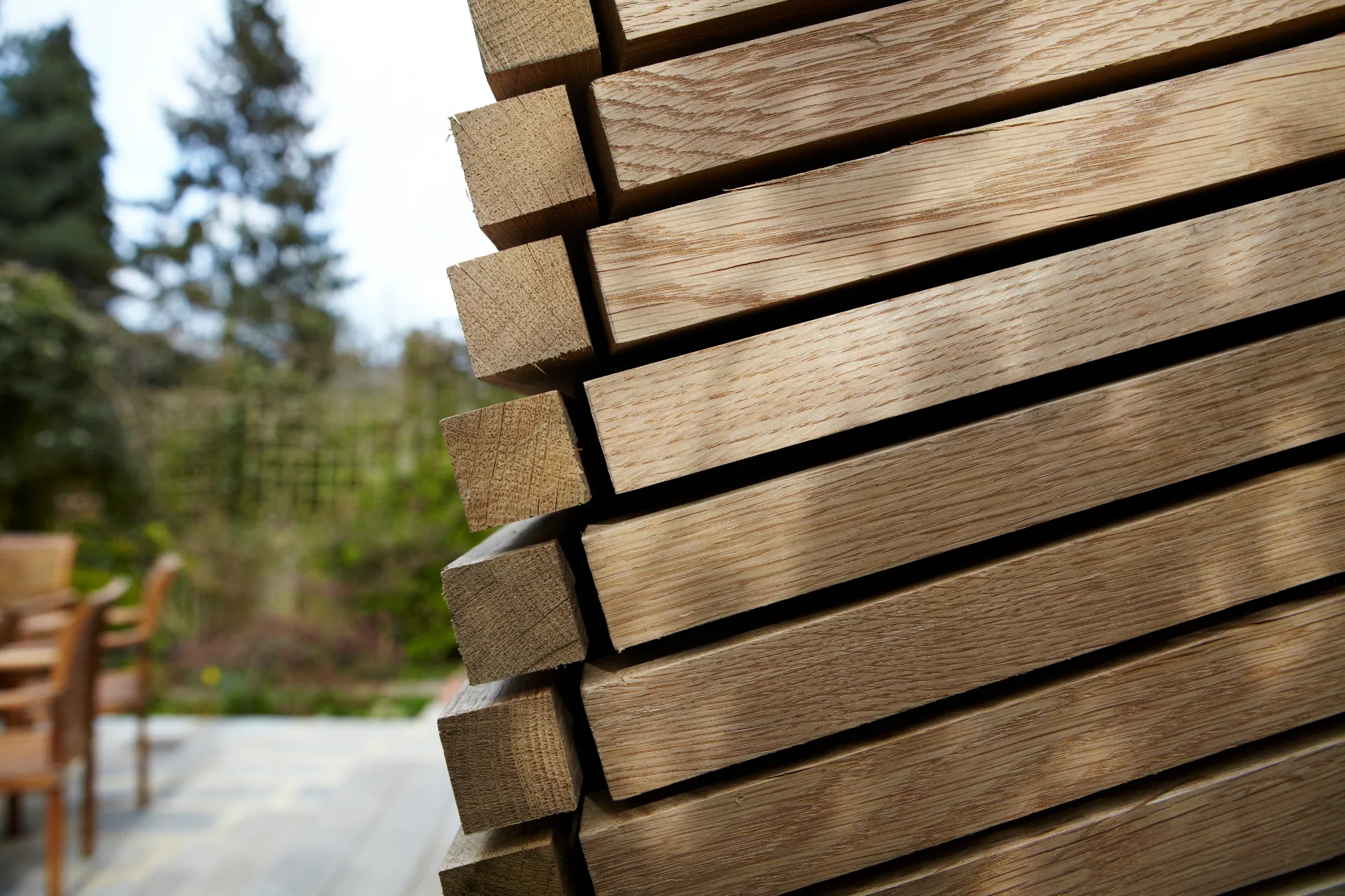 Houtnerf van Amerikaans wit eiken (white oak) — robuust Noord-Amerikaans loofhout bij CIB Wood — voorbeeldfoto 2